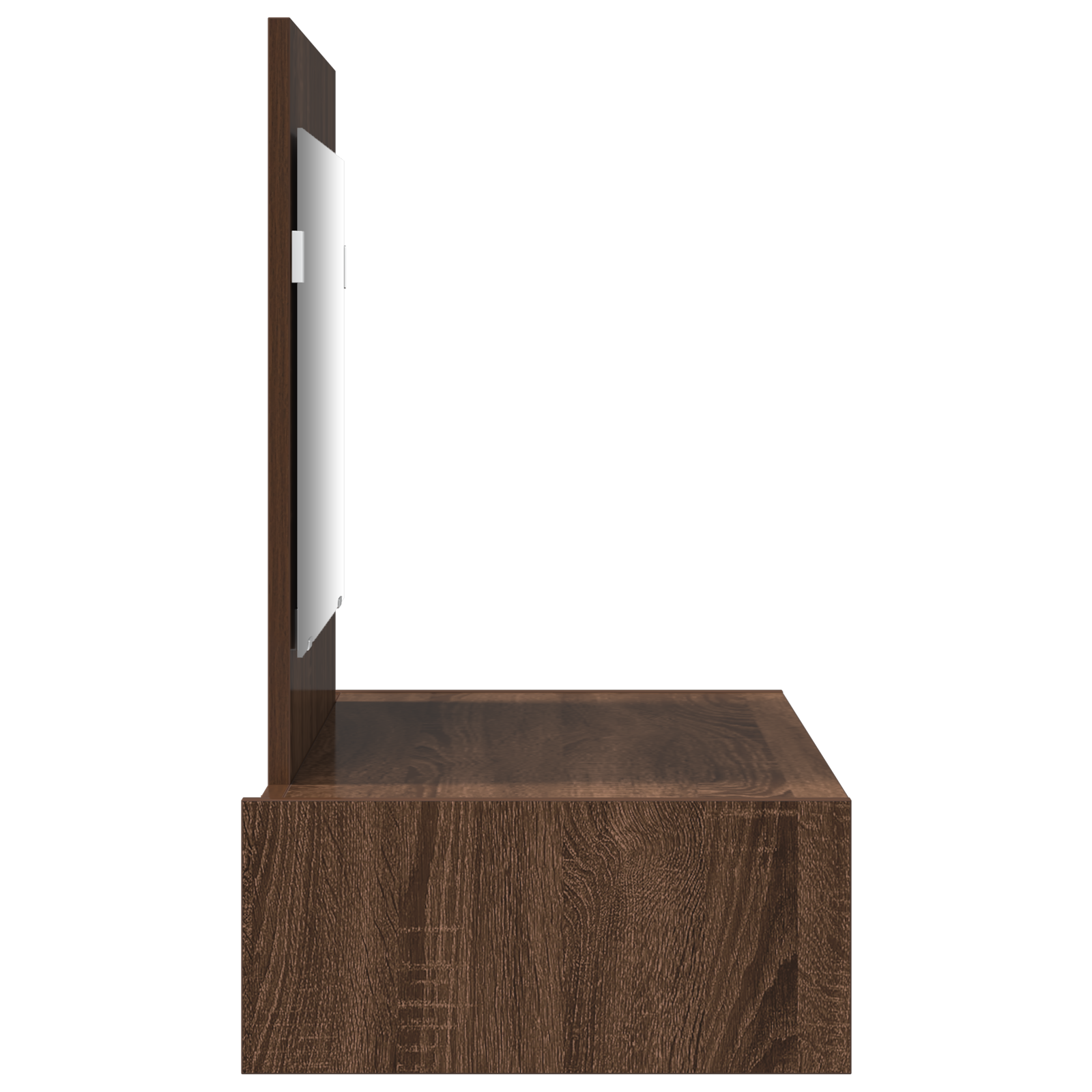 Vegghengt sminkebord Brun Eik 83x40x70 cm