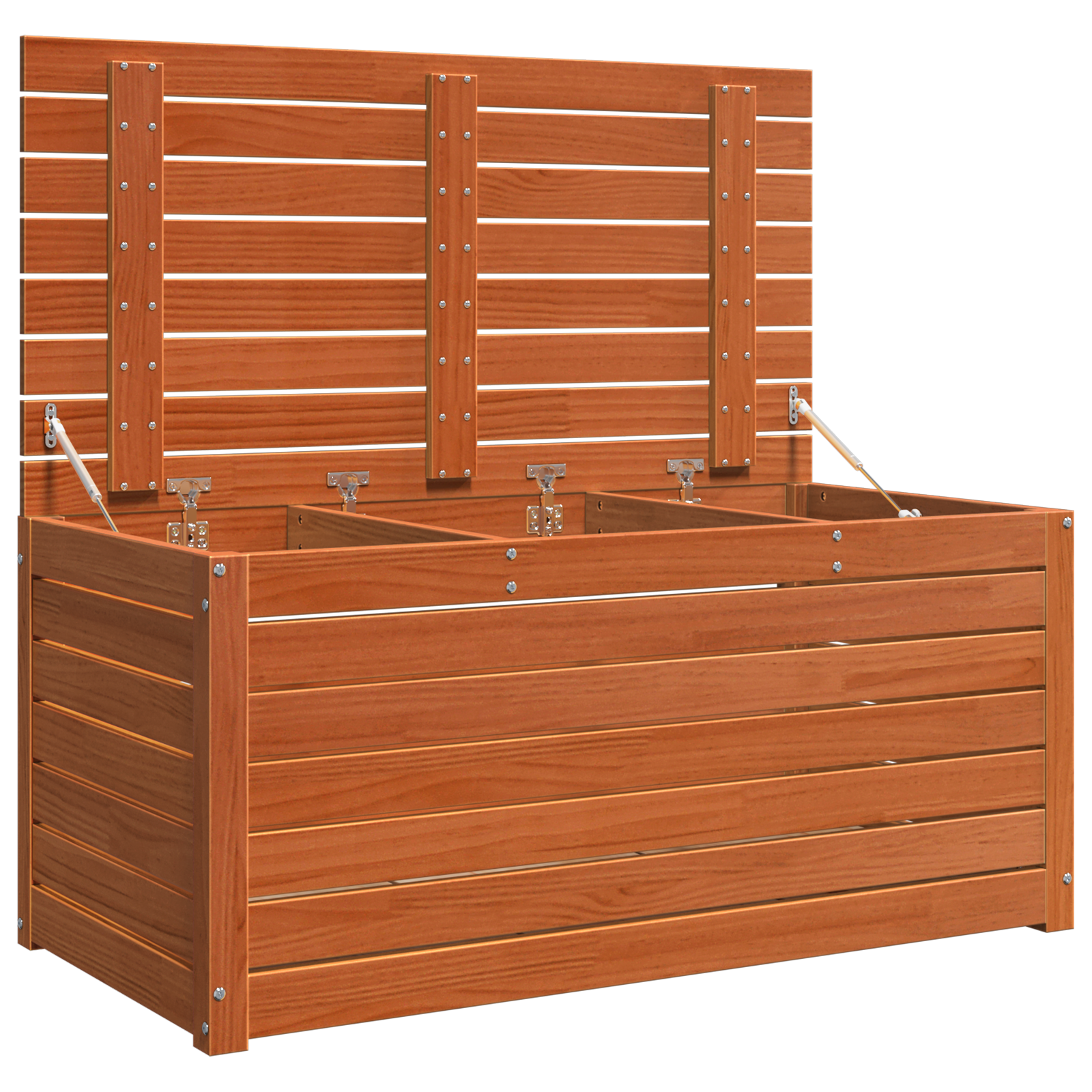 Hage Lagringsboks Voksbrun 101 x 50.5 x 46.5 cm Heltre furu