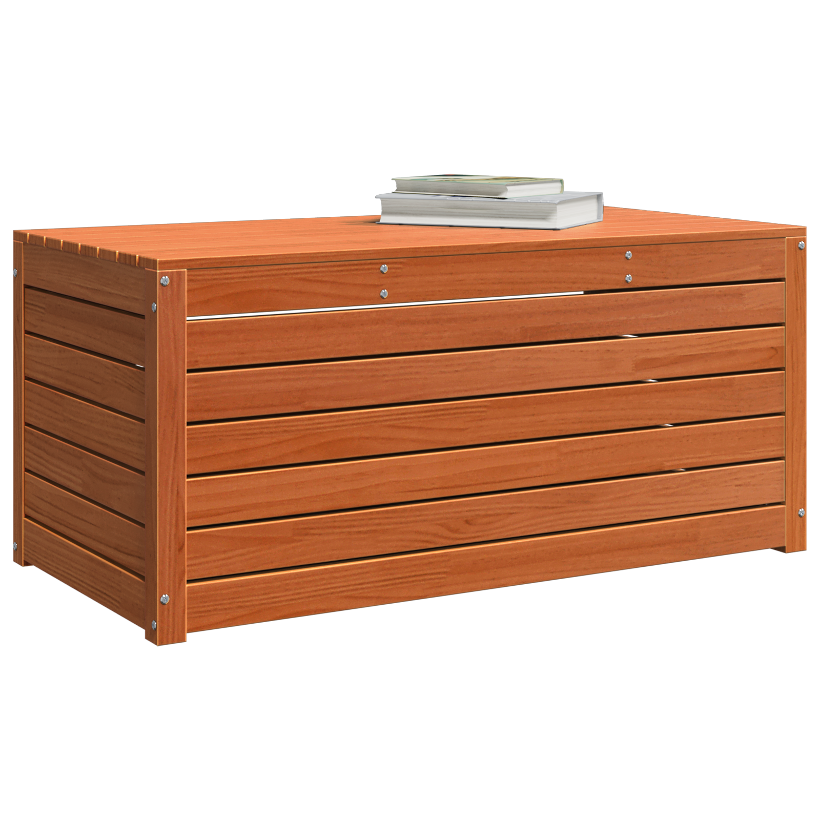 Hage Lagringsboks Voksbrun 101 x 50.5 x 46.5 cm Heltre furu