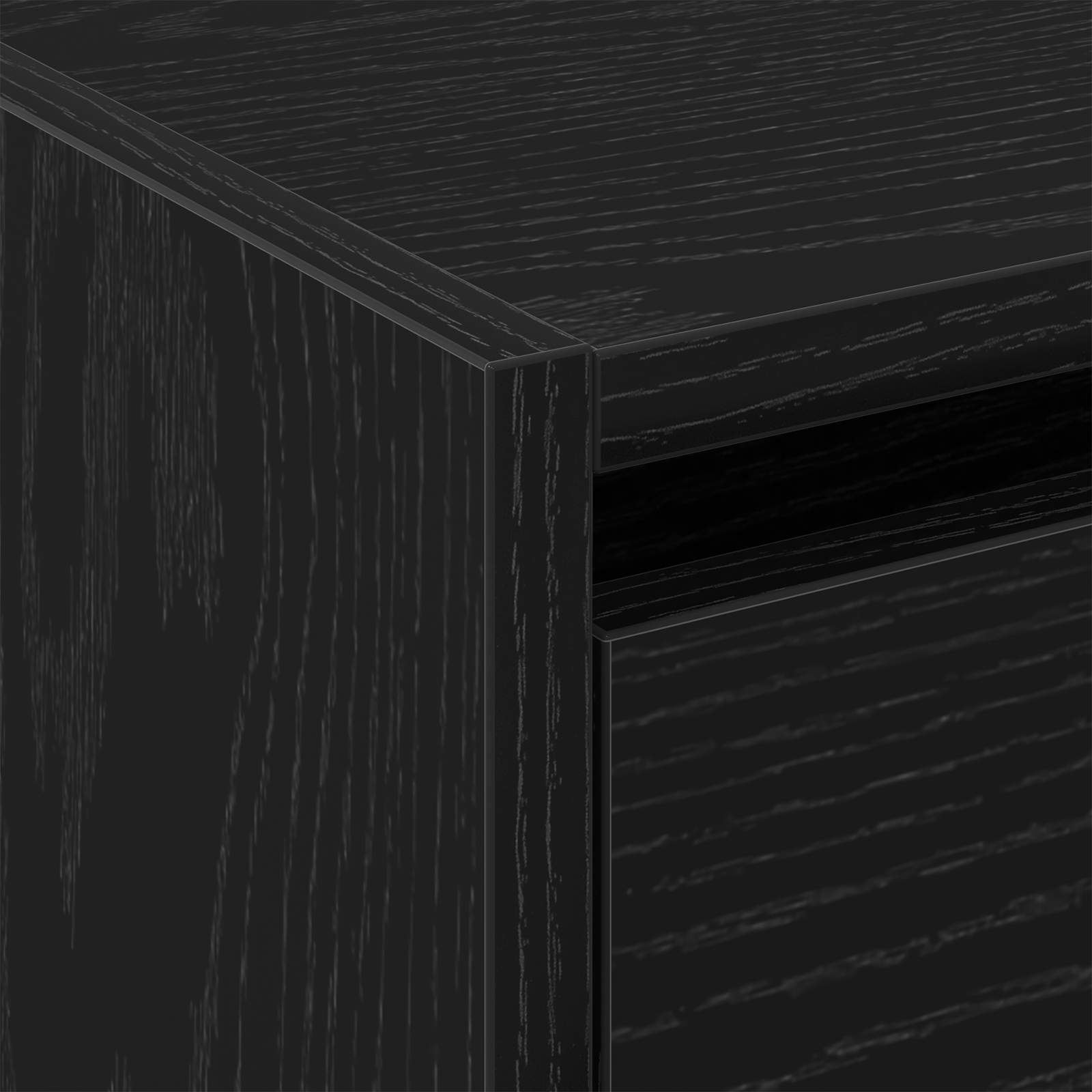 Skohylle Svart Eik 60x21x57 cm Konstruert Tre