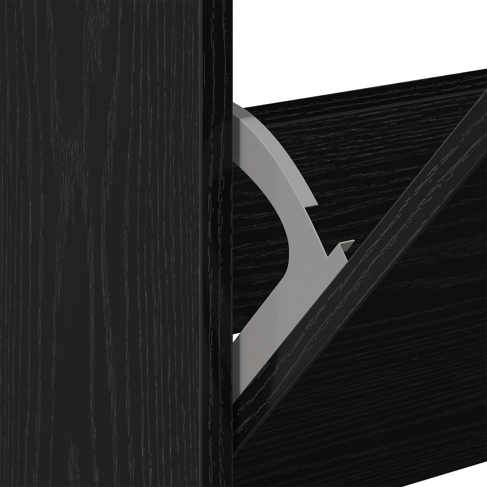 Skohylle Svart Eik 60x21x57 cm Konstruert Tre