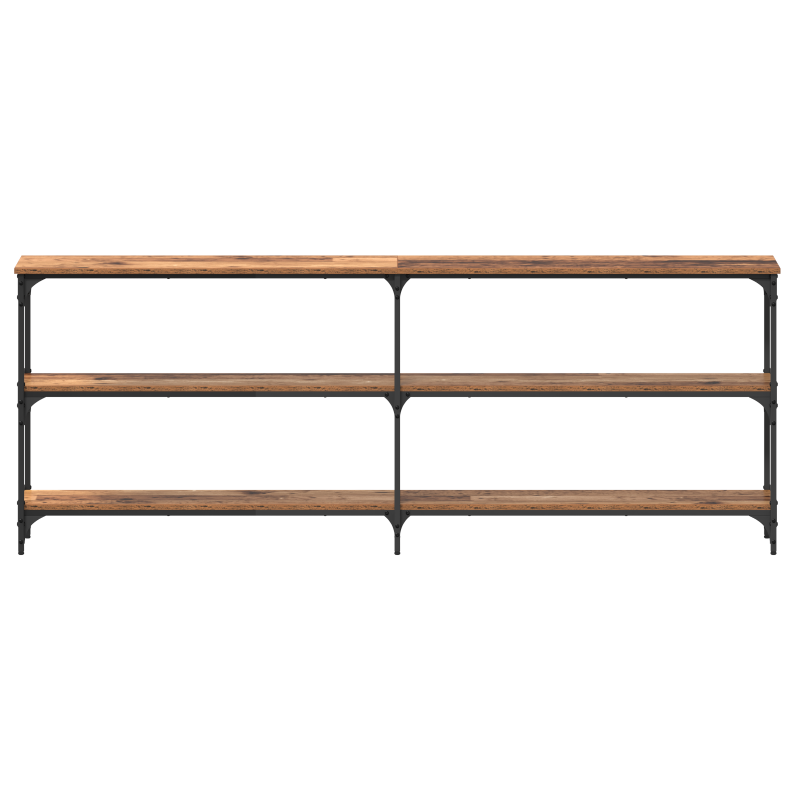 Konsollbord Gammelt tre 200x29x75 cm Bygget av tre