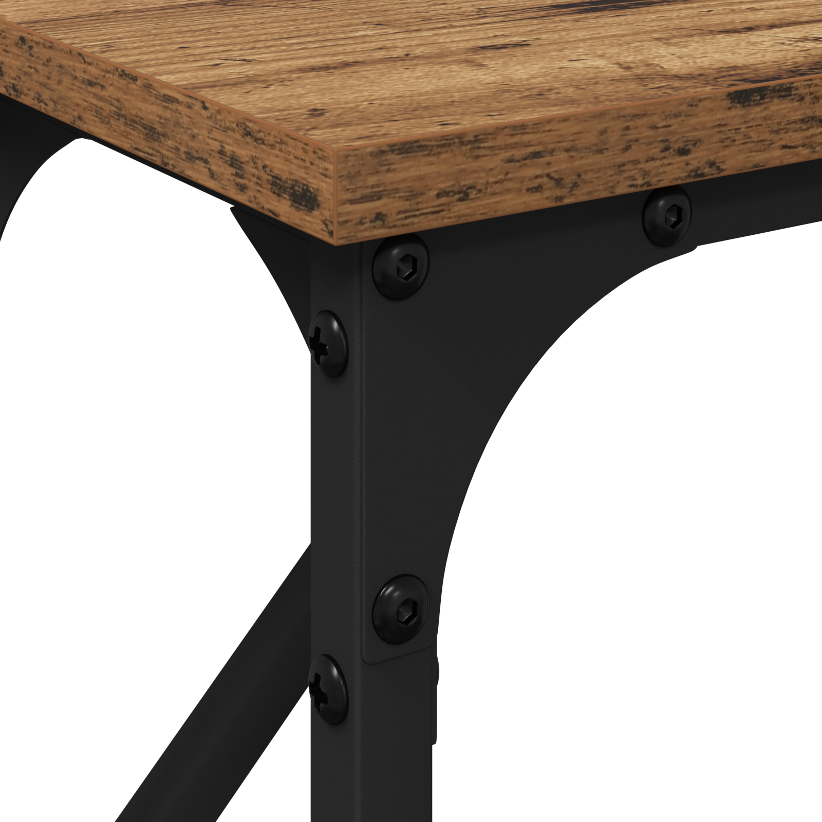 Konsollbord Gammelt Tre 140x23x75 cm Konstruert Tre