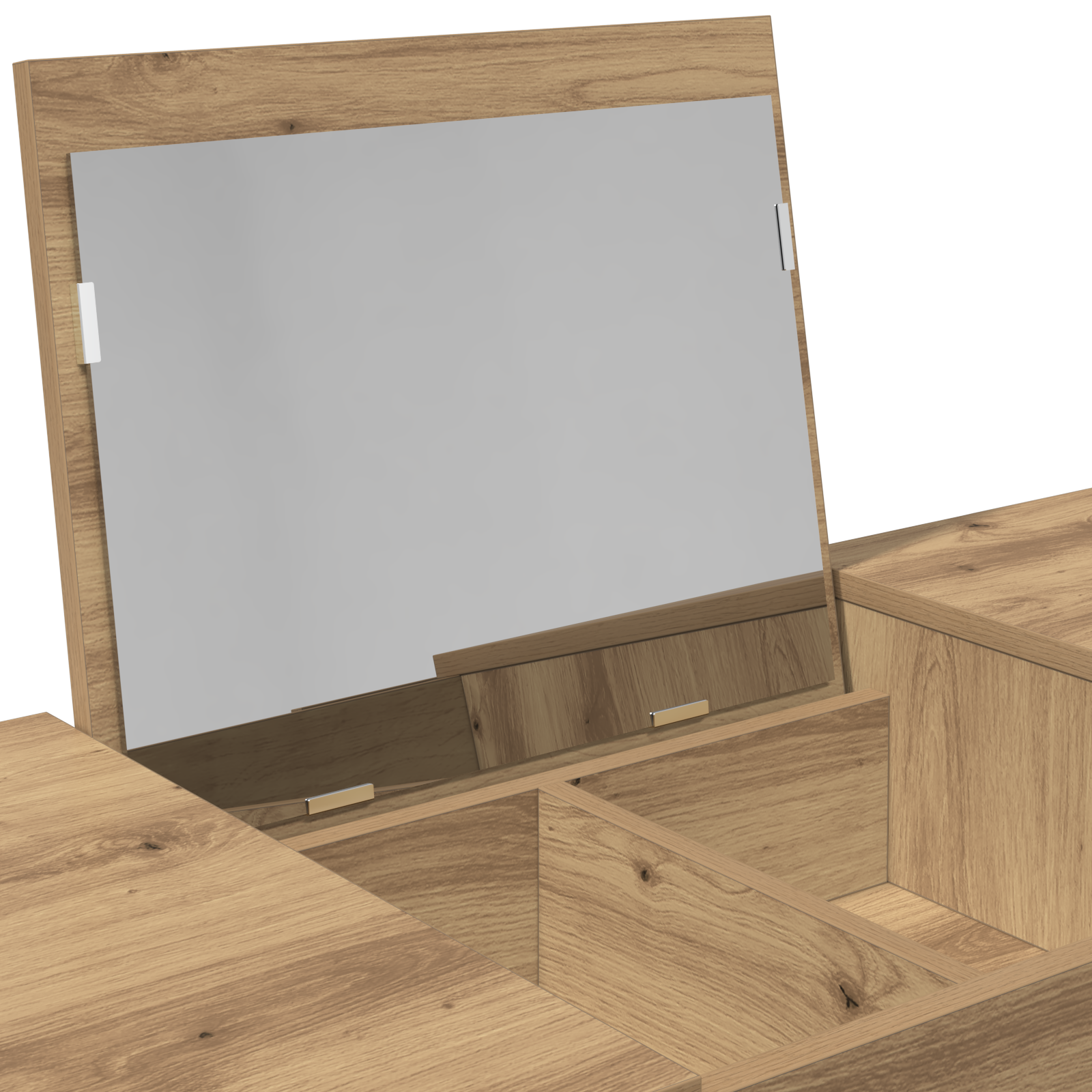Dressing Bord med Speil Artisan Eik 100x45x76 cm