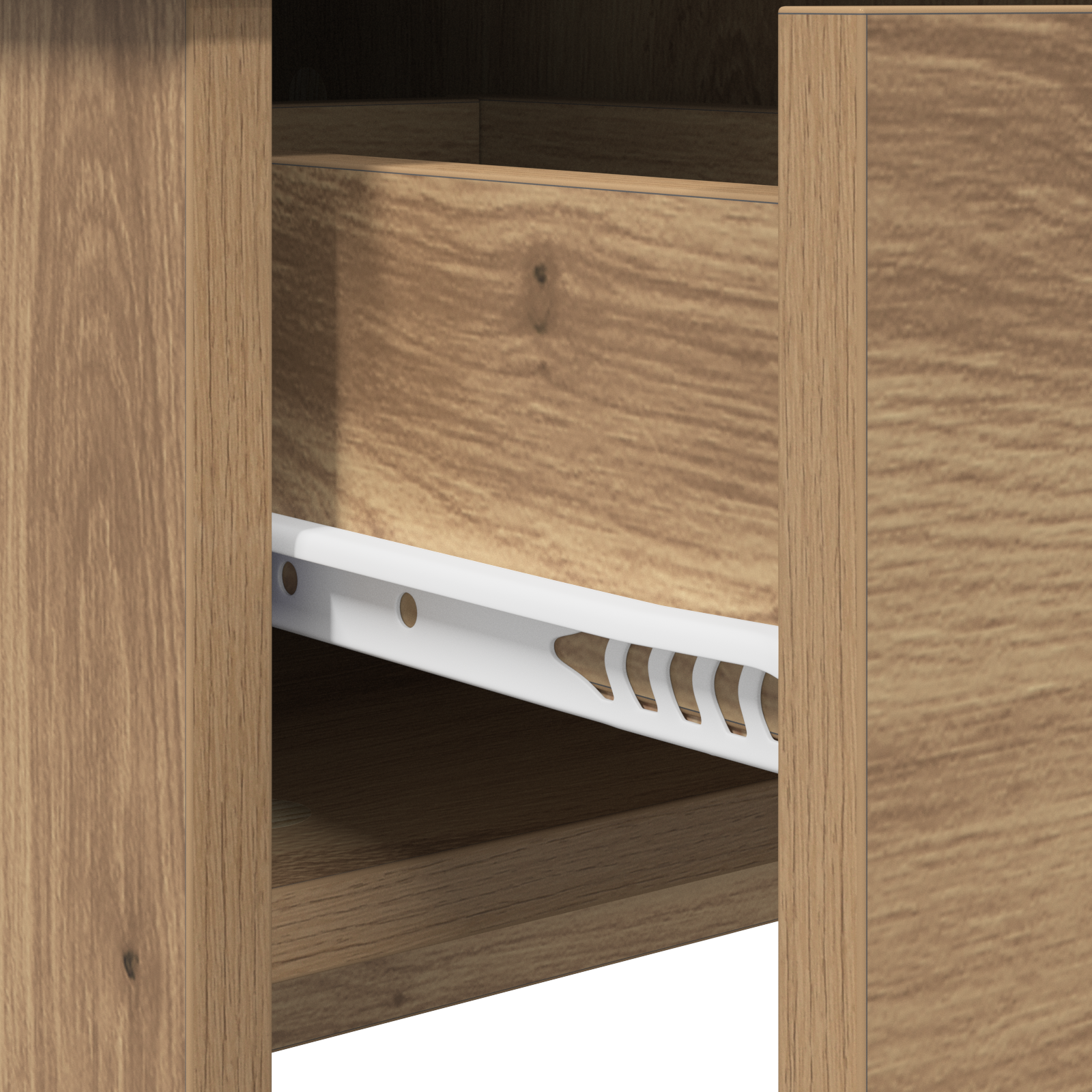 Dressing Bord med Speil Artisan Eik 100x45x76 cm