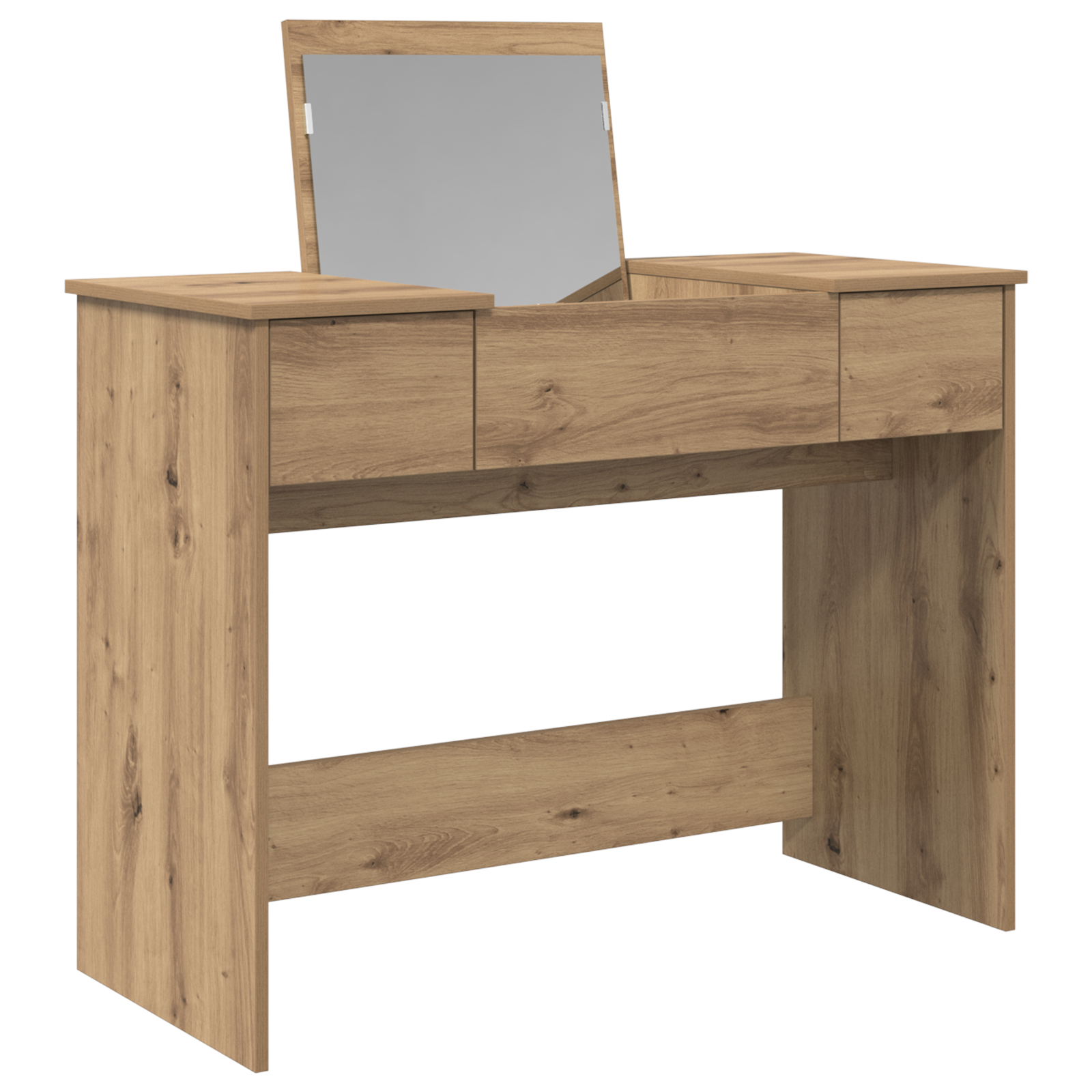 Dressing Bord med Speil Artisan Eik 100x45x76 cm