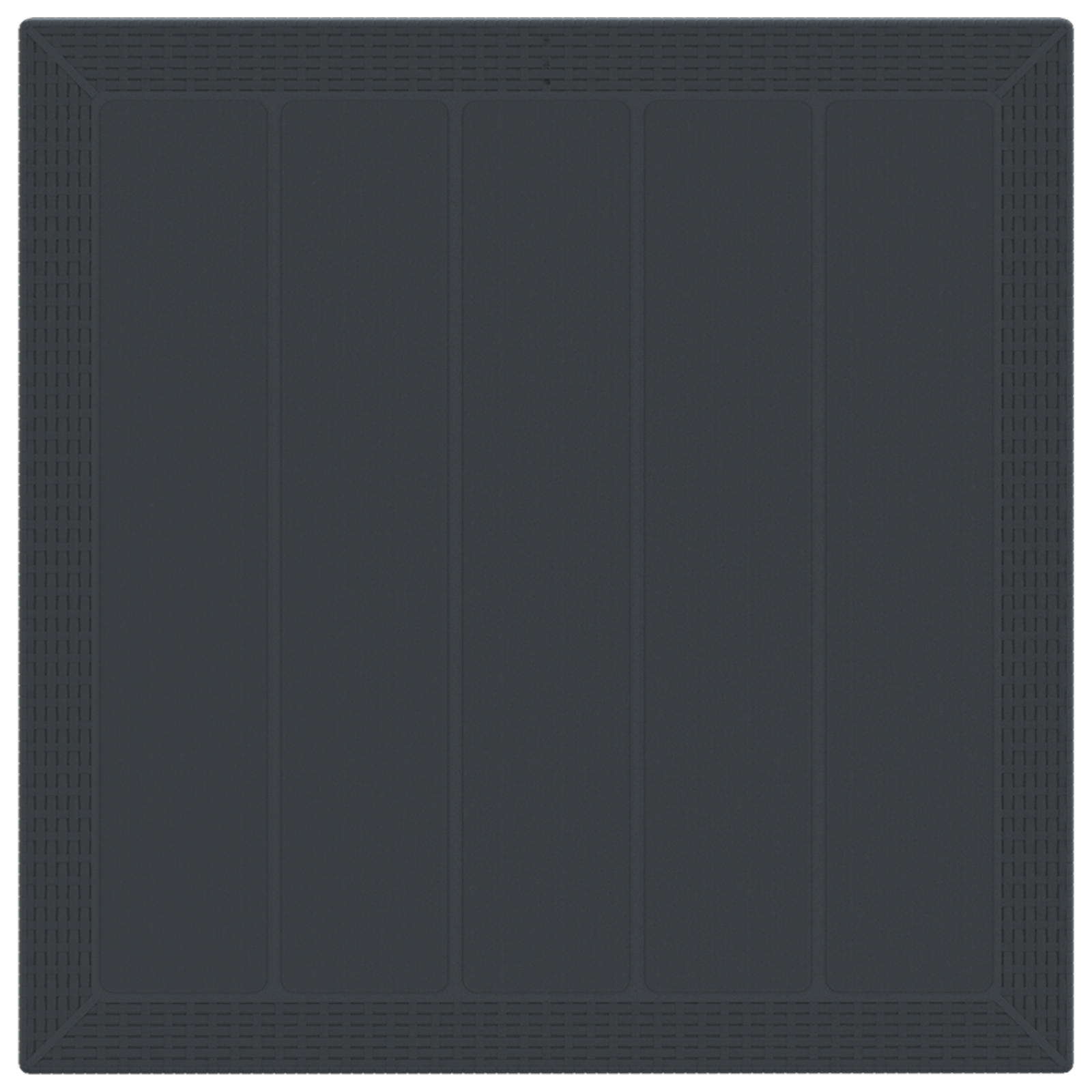 Hagebord Antrasitt 100x100x73 cm Poly Rattan