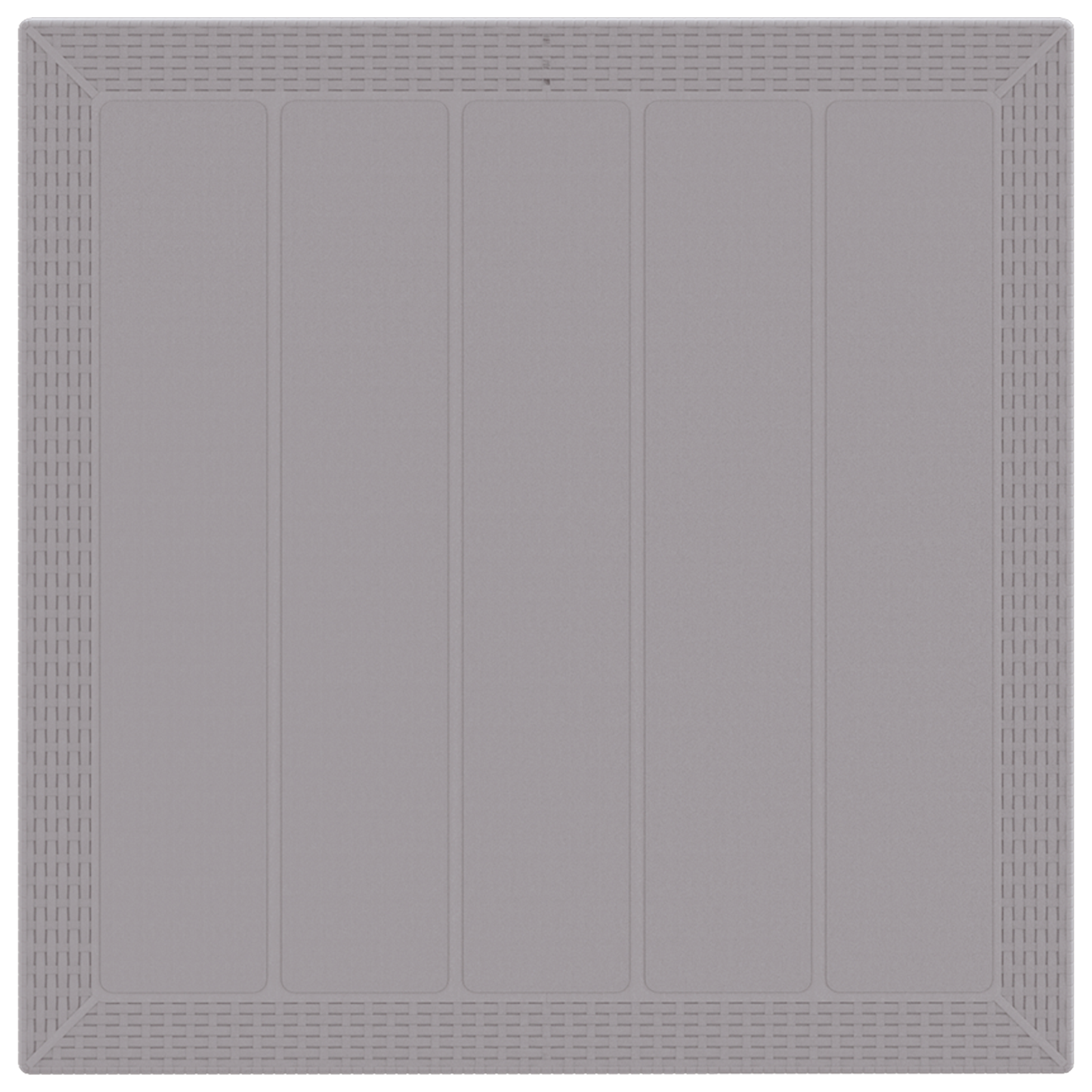 Hagebord Lys Grå 100x100x73 cm Poly Rattan