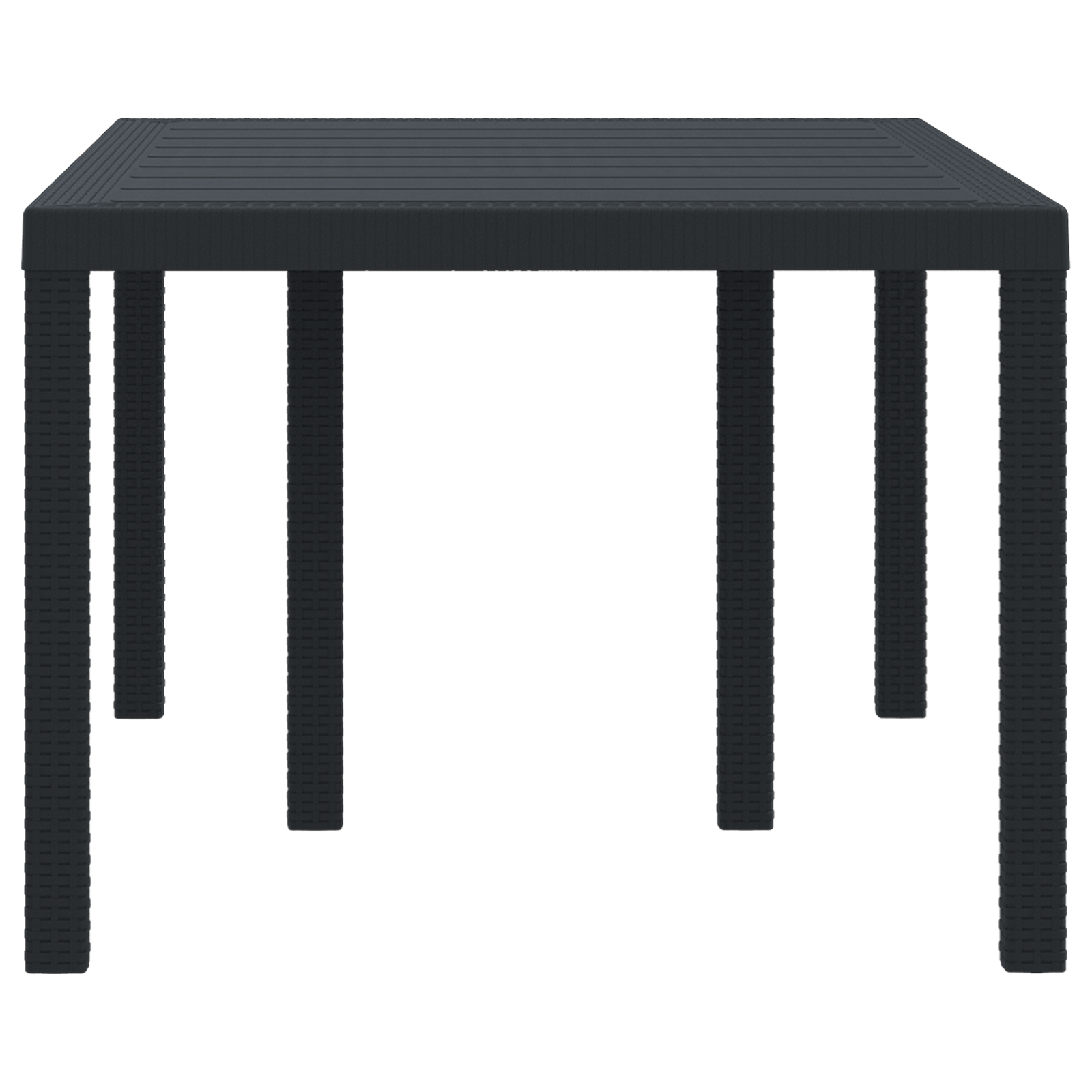 Hagebord Antrasitt 150x100x73 cm Poly Rattan