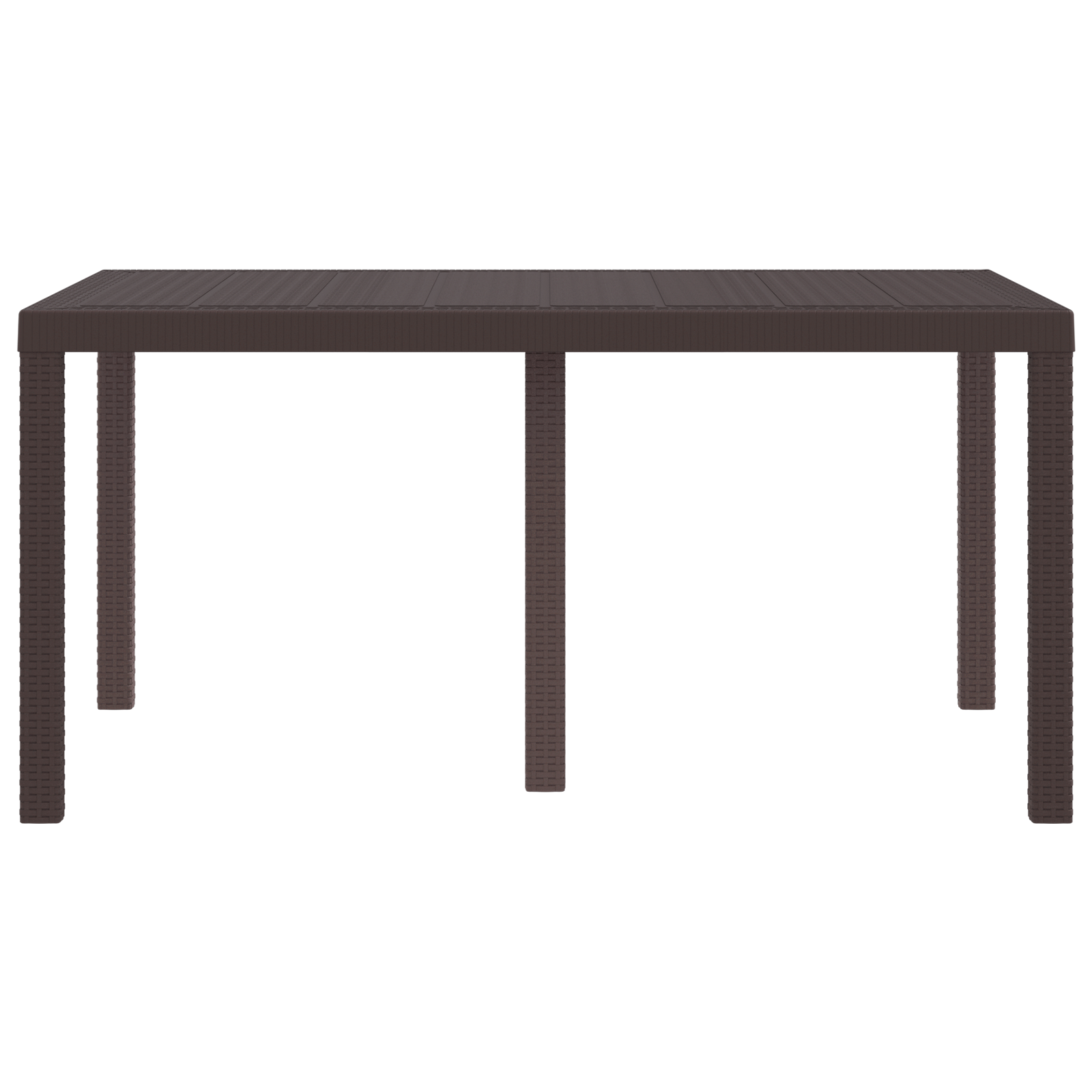 Hagebord Brun 150x100x73 cm Poly Rattan