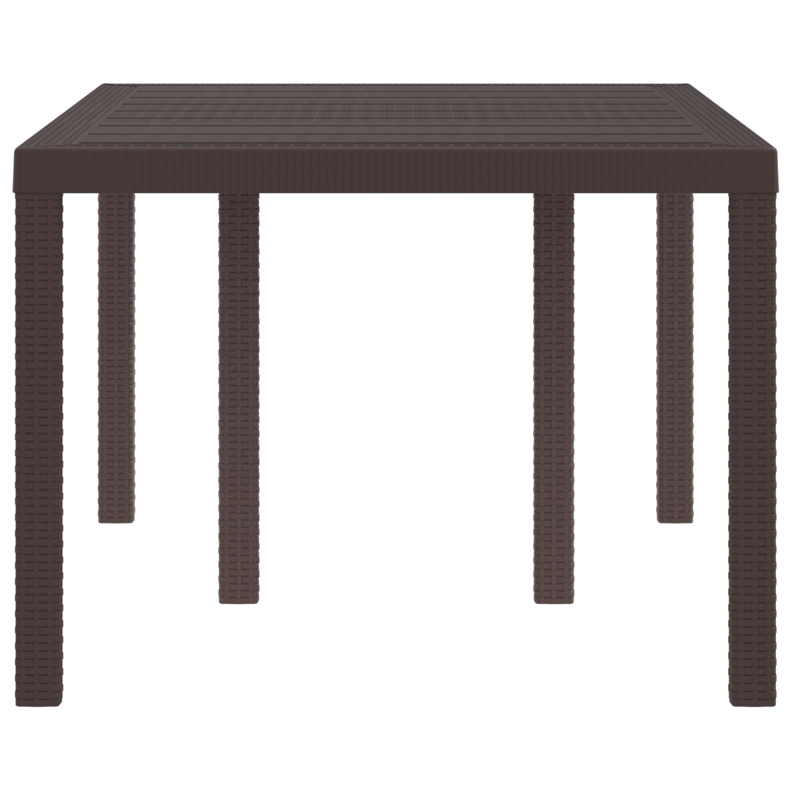 Hagebord Brun 150x100x73 cm Poly Rattan