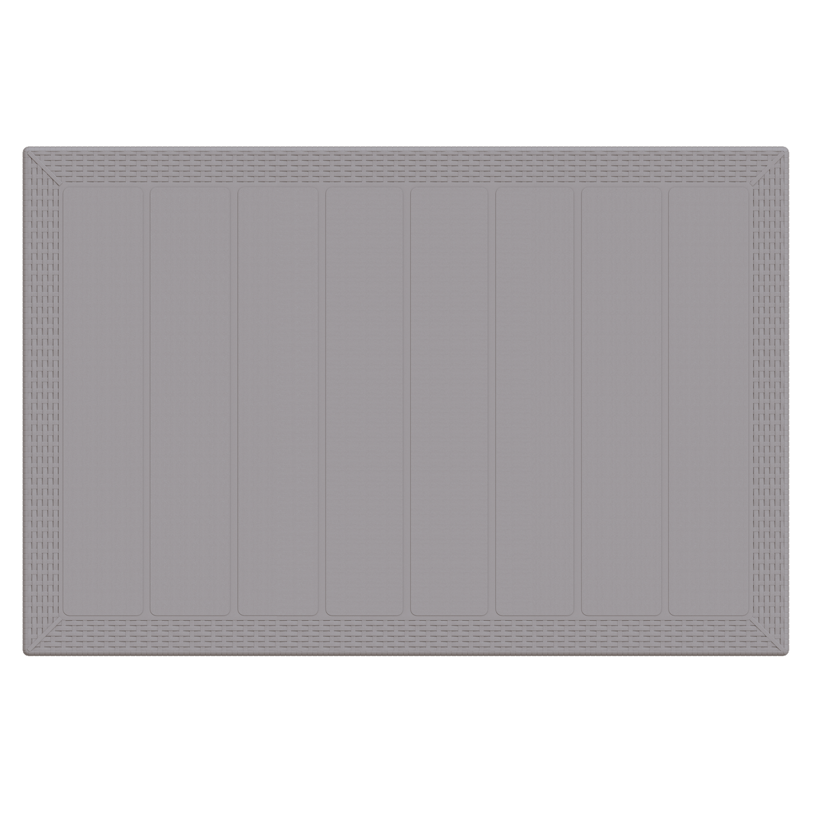 Hagebord Lys Grå 150x100x73 cm Poly Rattan