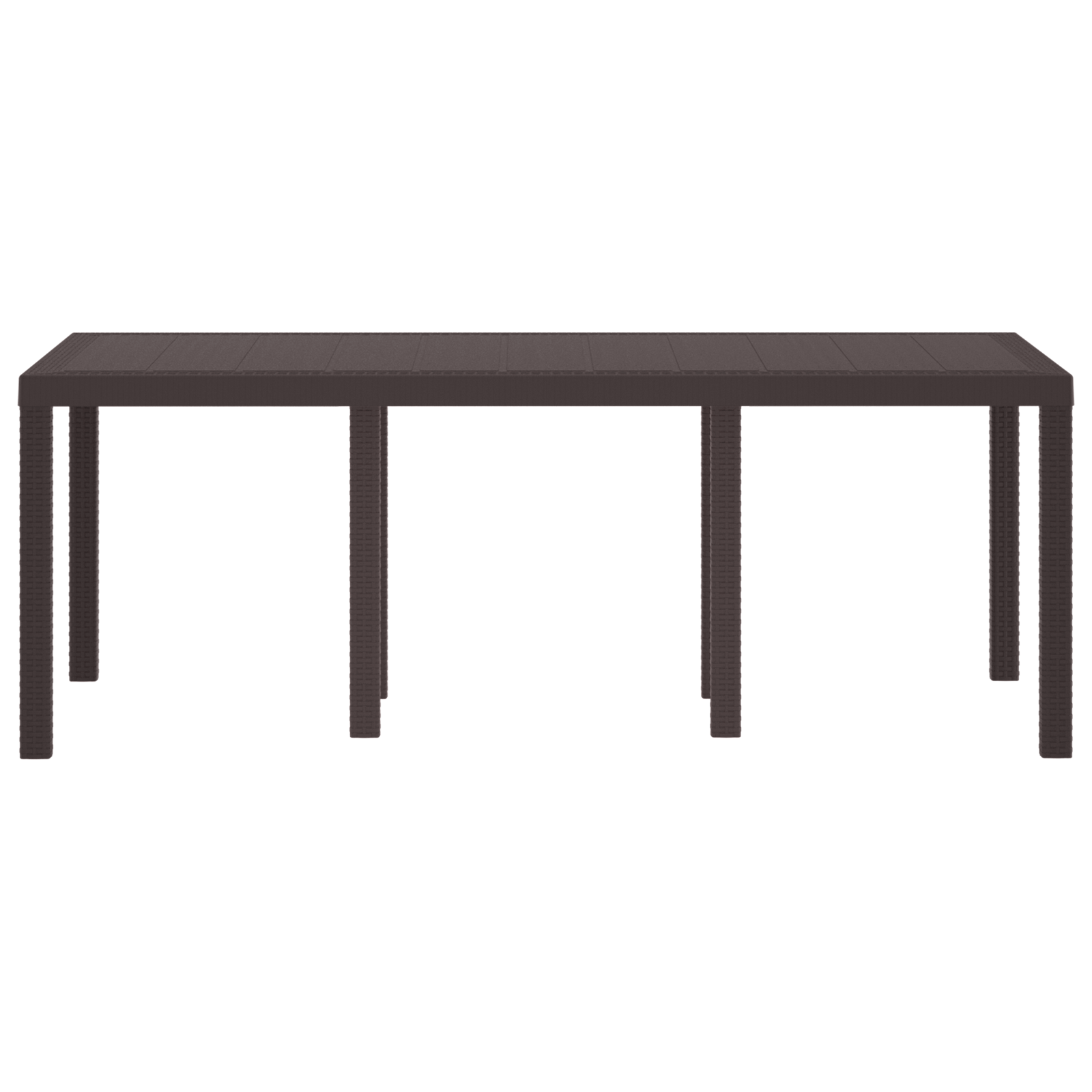 Hagebord Brun 200x100x73 cm Poly Rattan