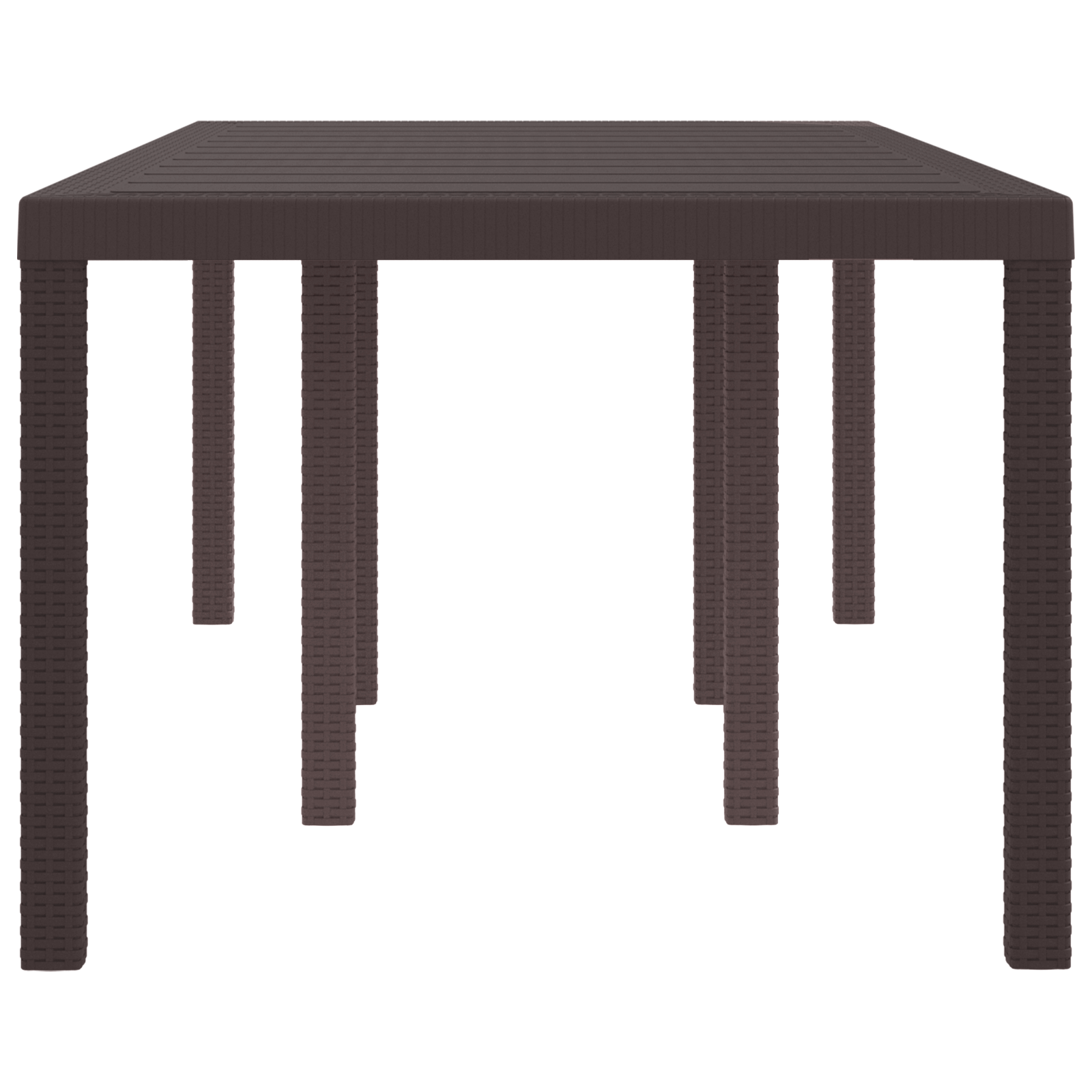 Hagebord Brun 200x100x73 cm Poly Rattan
