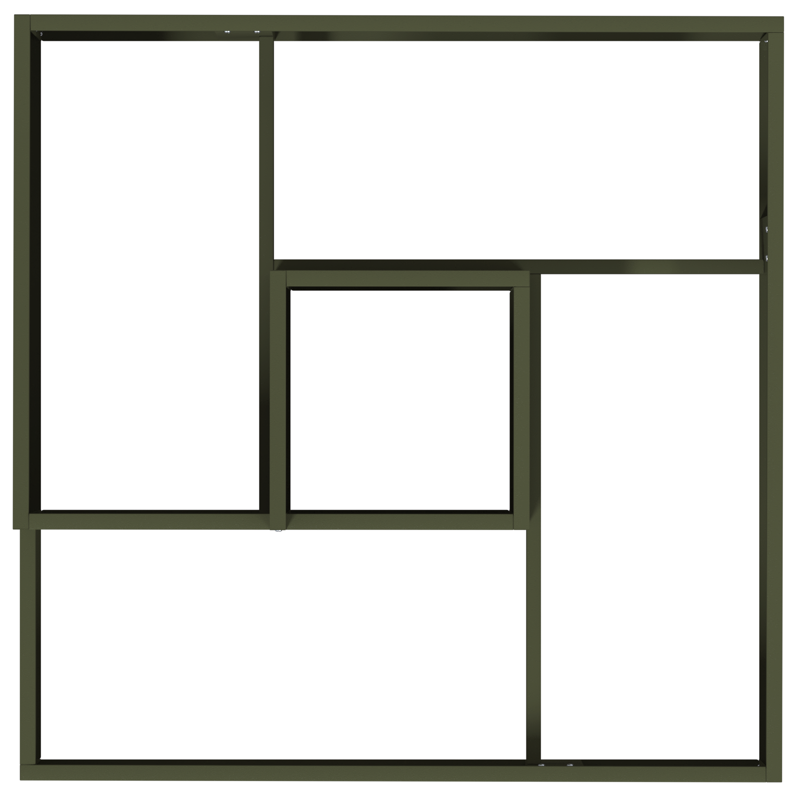 Plantepotte Oliven Grønn 80x80x50 cm Kaldvalset Stål