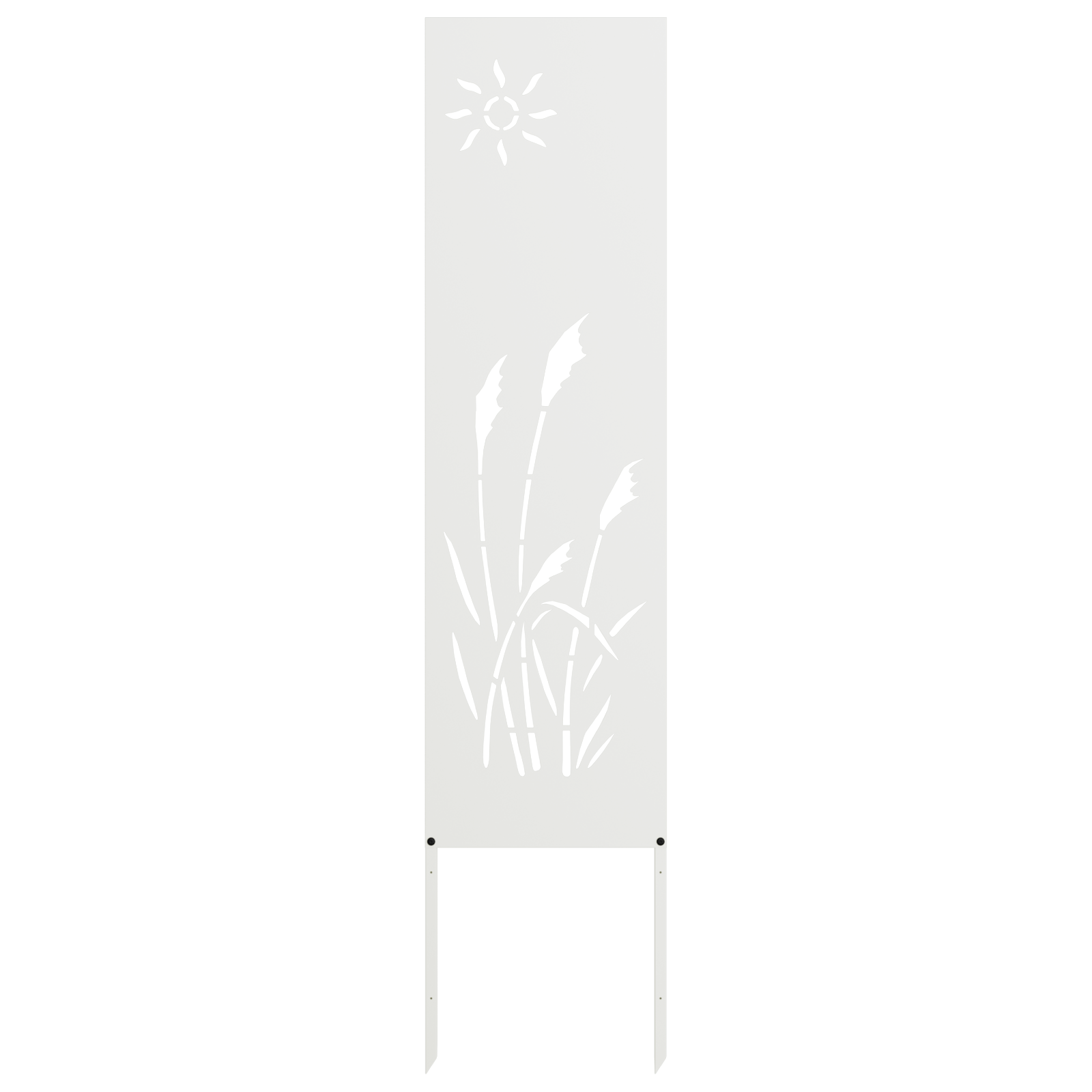 Hage Dekorativt Panel Hvit 32 x 140 cm Kaldvalsestål