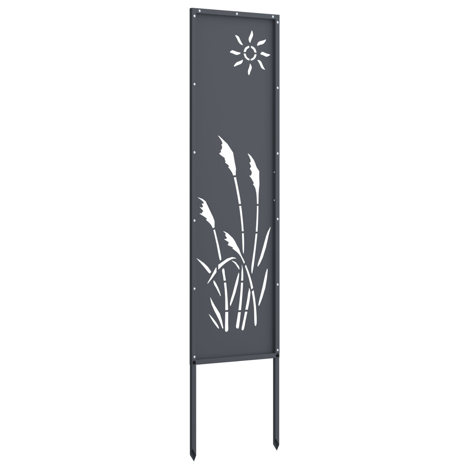Hage Dekorativt Panel Antrasittgrå 32 x 140 cm Kaldvalsestål