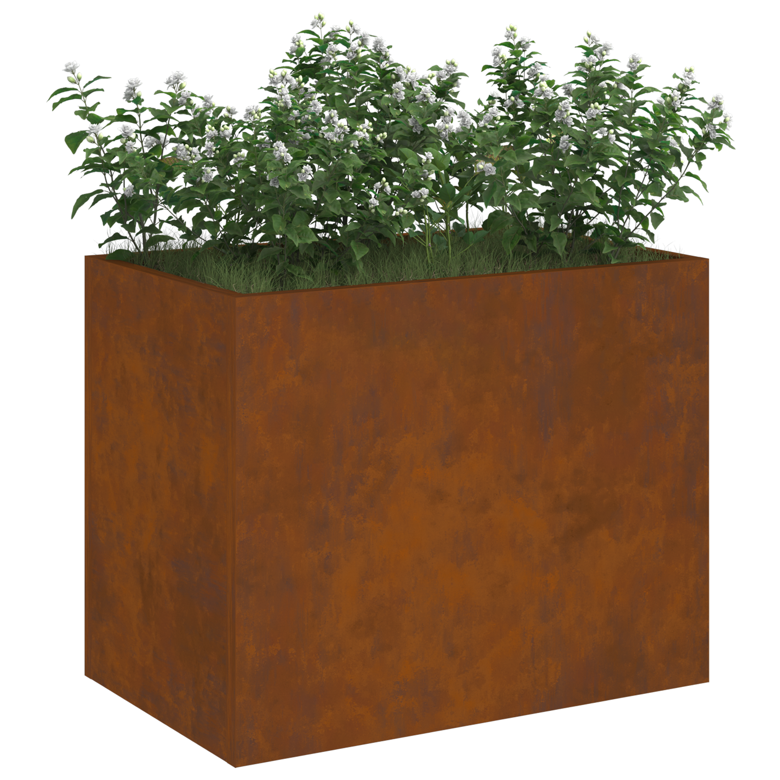 Hageblomsterpotte Brun 50 x 32 x 40 cm Værbitt stål