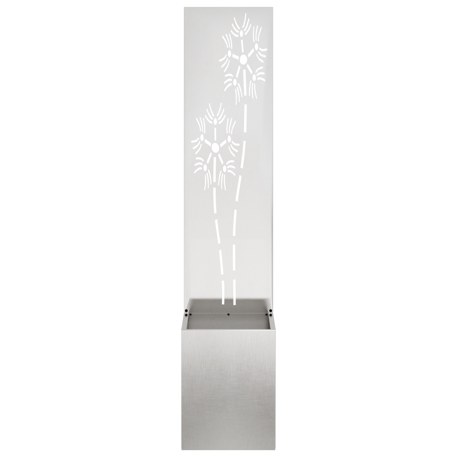 Hagekrukke med Dekorativ Panelet Sølv 32 x 140 cm