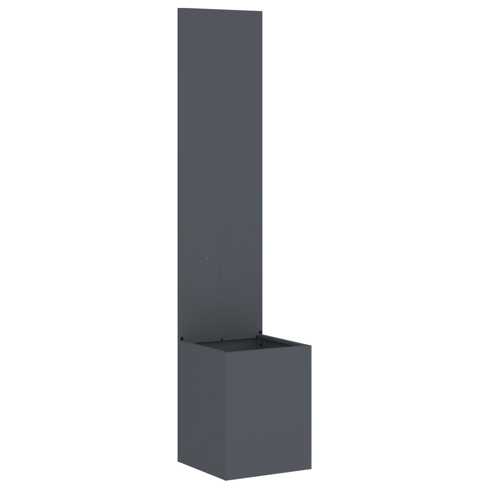 Hagekrukke med Dekorativ Panelet Antrasitt 32 x 140 cm