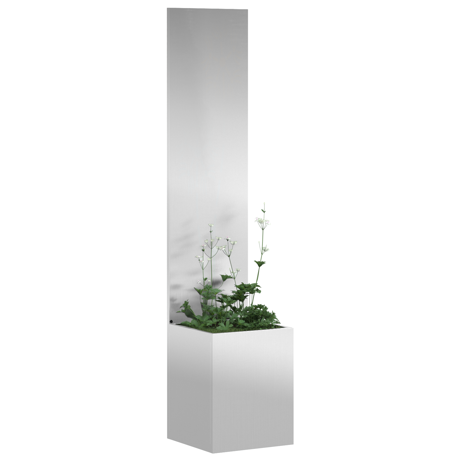 Hagekrukke med Dekorativ Panelet sølv 32 x 140 cm