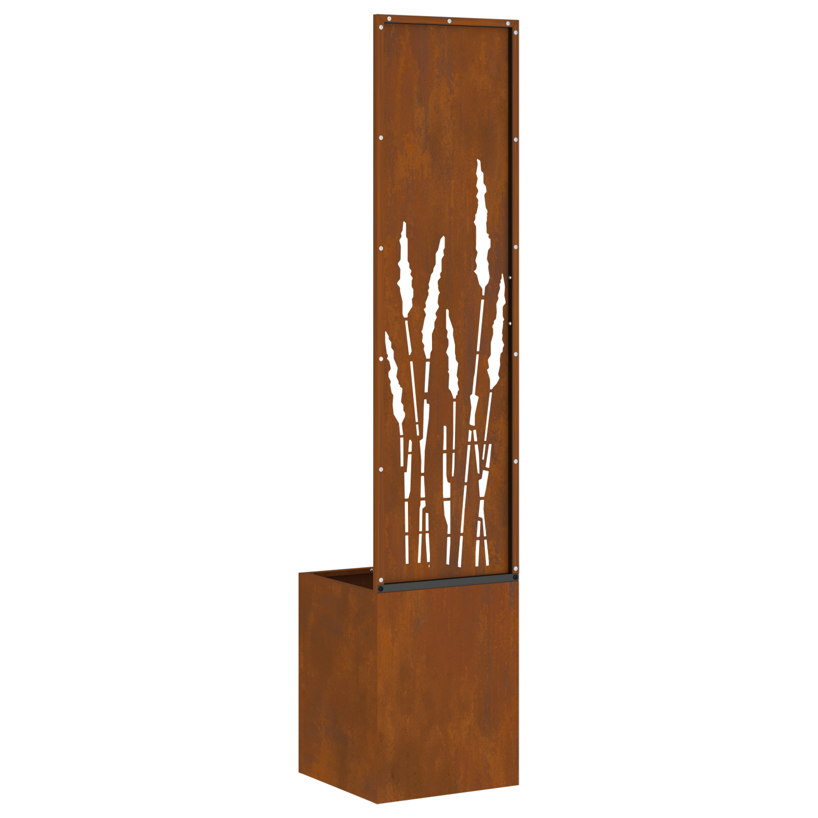 Hagekrukke med Dekorativ Panelet Rusten 32 x 140 cm Cortenstål
