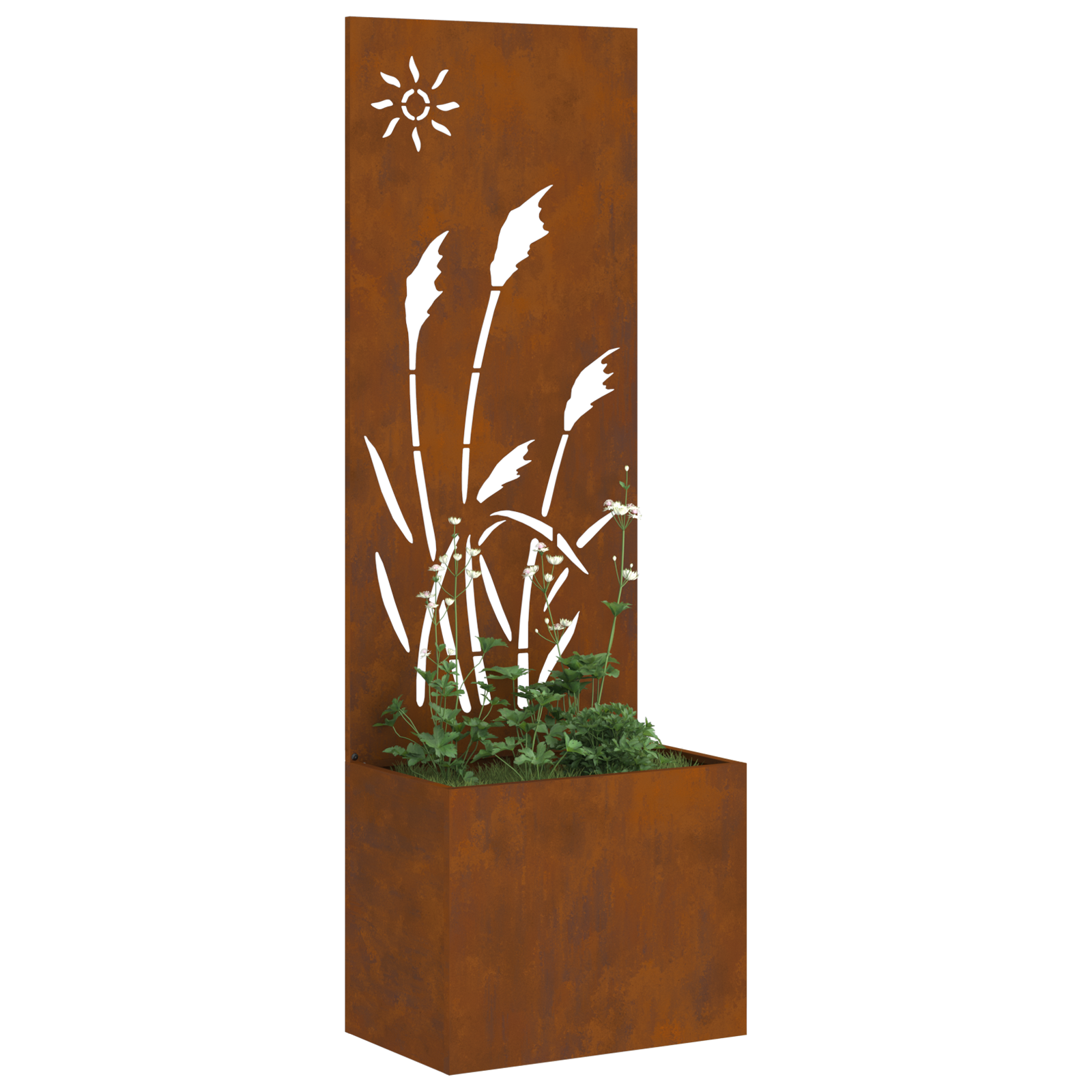 Hagekrukke med Dekorativ Panelet Rusten 50 x 140 cm