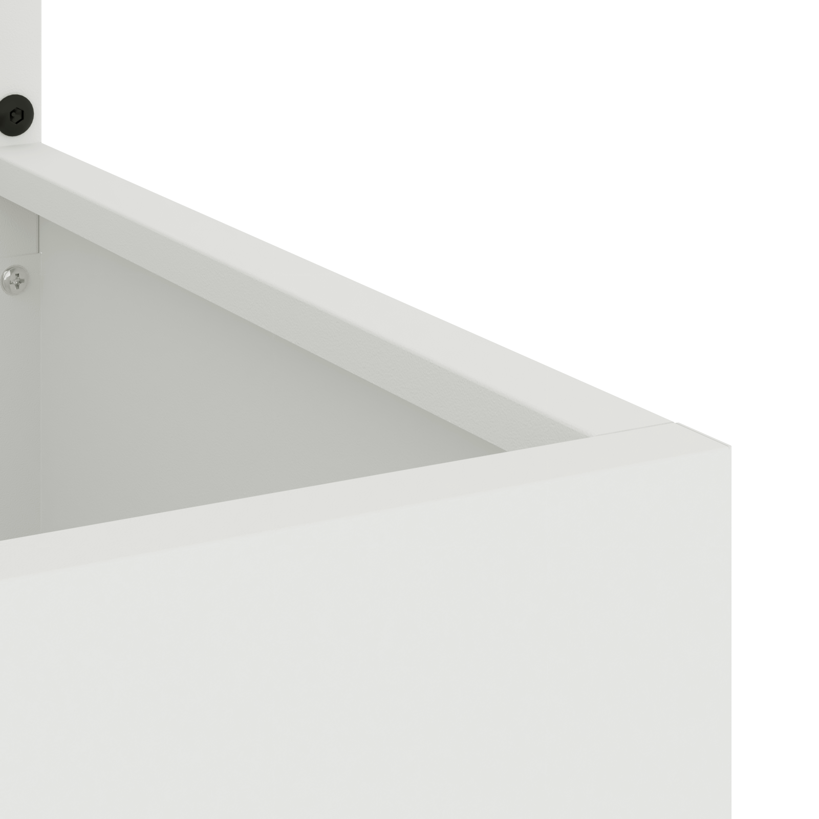 Hagekrukke med Dekorativ Panelet Hvit 50 x 140 cm Kaldvalsestål