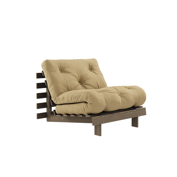 Karup Design Sovesofa Brunbeiset / Hvete beige Roots 90 Seng Lenestol