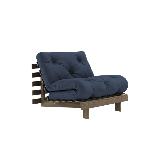 Karup Design Sovesofa Brunbeiset / Marineblå Roots 90 Seng Lenestol