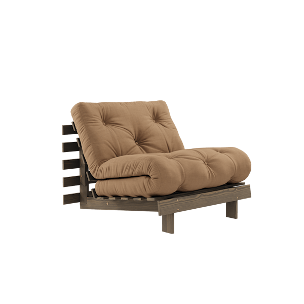 Karup Design Sovesofa Brunbeiset / Mocca Roots 90 Seng Lenestol