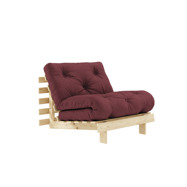 Karup Design Sovesofa Natur / Bordeaux Roots 90 Seng Lenestol