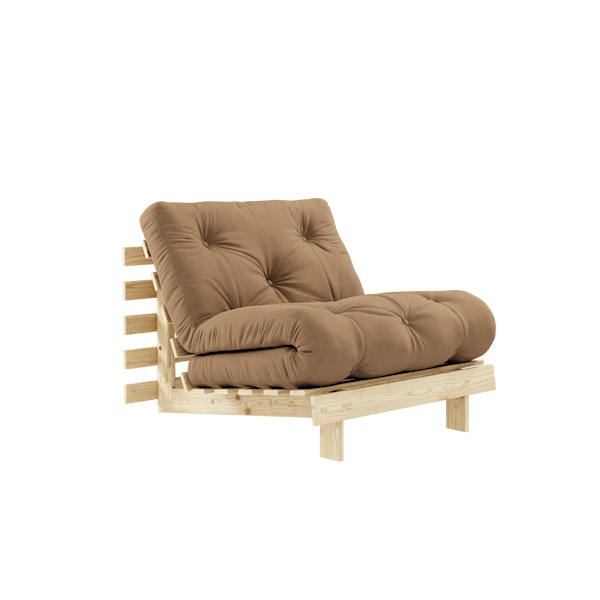 Karup Design Sovesofa Natur / Mocca Roots 90 Seng Lenestol