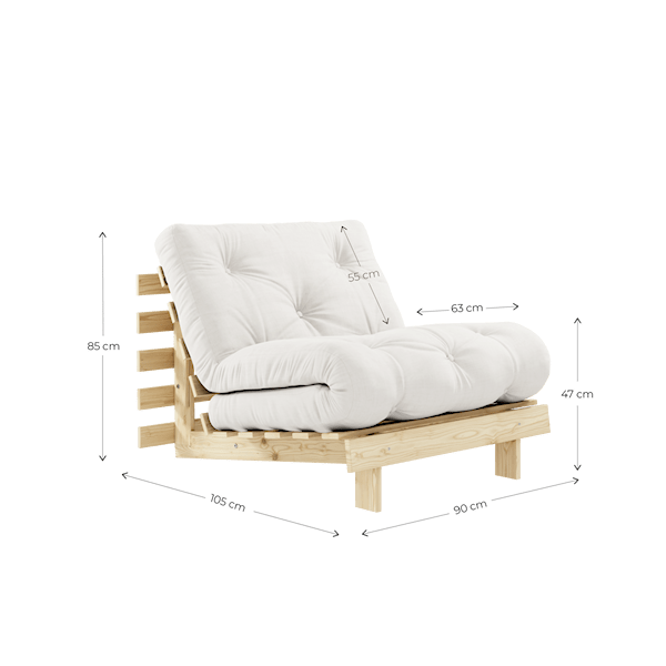 Karup Design Sovesofa Roots 90 Seng Lenestol