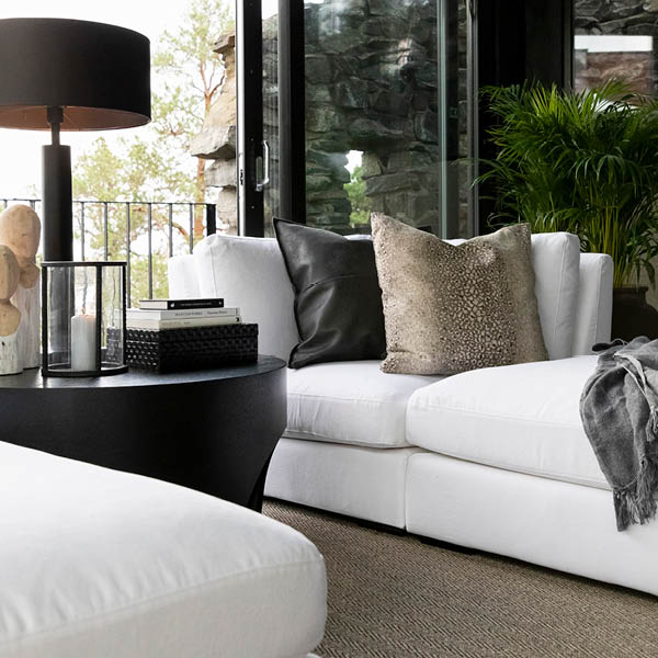 Owen Sofabord Ø 90 cm Black