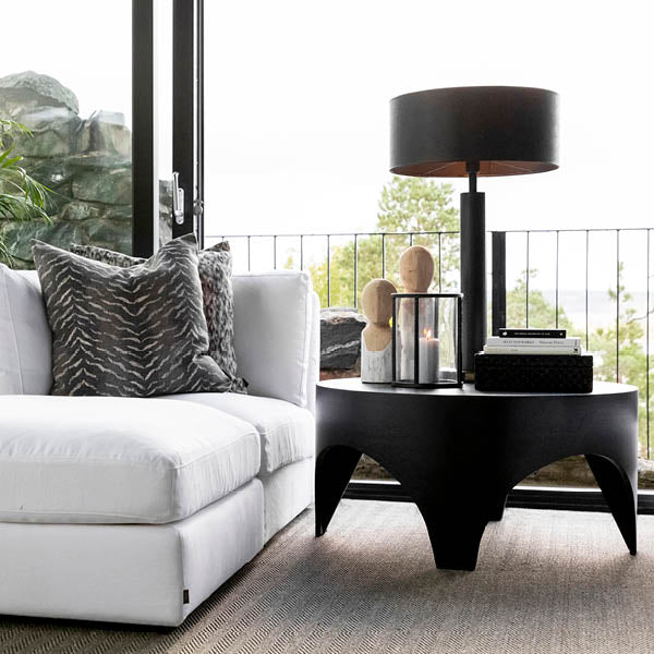 Owen Sofabord Ø 90 cm Black