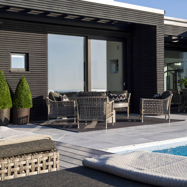 Malaga Sofa utendørs Classic Grey