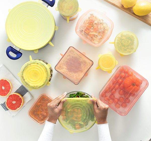 Silikonlokk sett gjenbrukbar/regulerbar ( 10) - Fritidsshoppen.nogjenbrukkjoppkjøkken