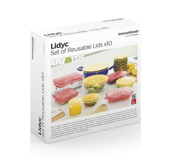 Silikonlokk sett gjenbrukbar/regulerbar ( 10) - Fritidsshoppen.nogjenbrukkjoppkjøkken