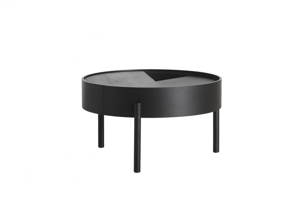 WOUD Kaffebord Arc Coffeetable Sortmalt Ask