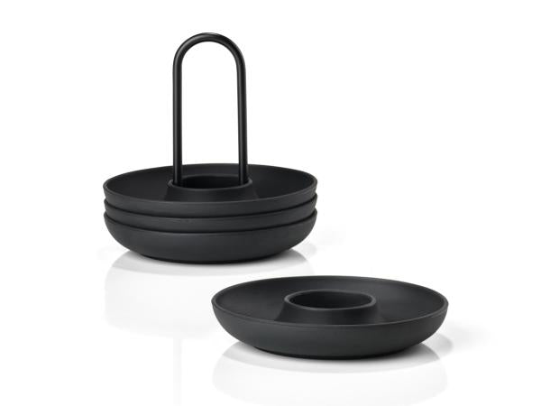 Singles Eggeglass med holder Black