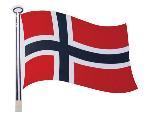 Norsk flagg klistremerke