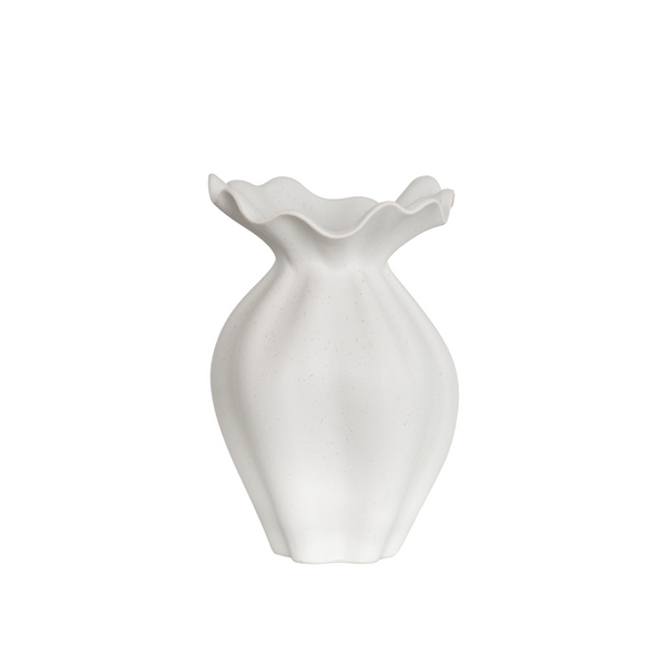 Nellie Vase Off White Small