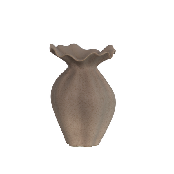 Nellie Vase Brown Small
