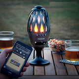Flammelampe med Bluetooth høyttaler - perfekt for mørkere kvelder - Tilbudspris!