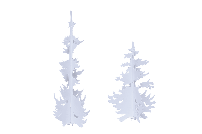 Vinterskog hvite trær